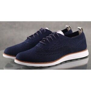 Cole Haan Original Grand Women's Wingtip Oxfords Shoes Size 9 B Blue W11503 EUC